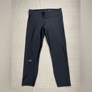 Under Armour Compression Crop Capri Legging Black Large